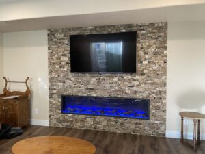 Hardwood floor in a living room