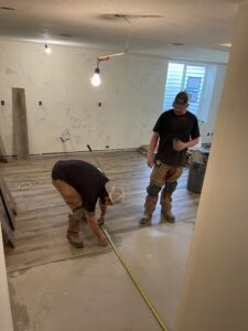 flooring project going on
